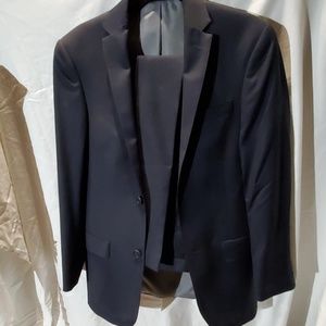 Navy blue w lt blue micro stripes